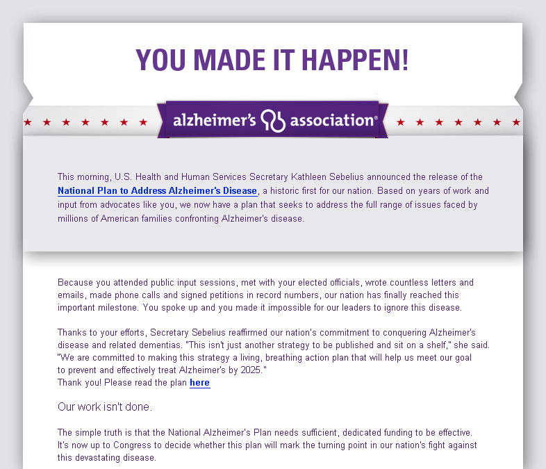 You Made It Happen!