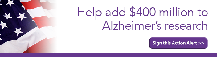 Act now to help add $400 million to Alzheimer's research