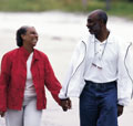 Couple Walking on Beach
