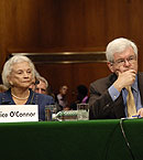 Sandra Day O'Connor and Newt Gingrich