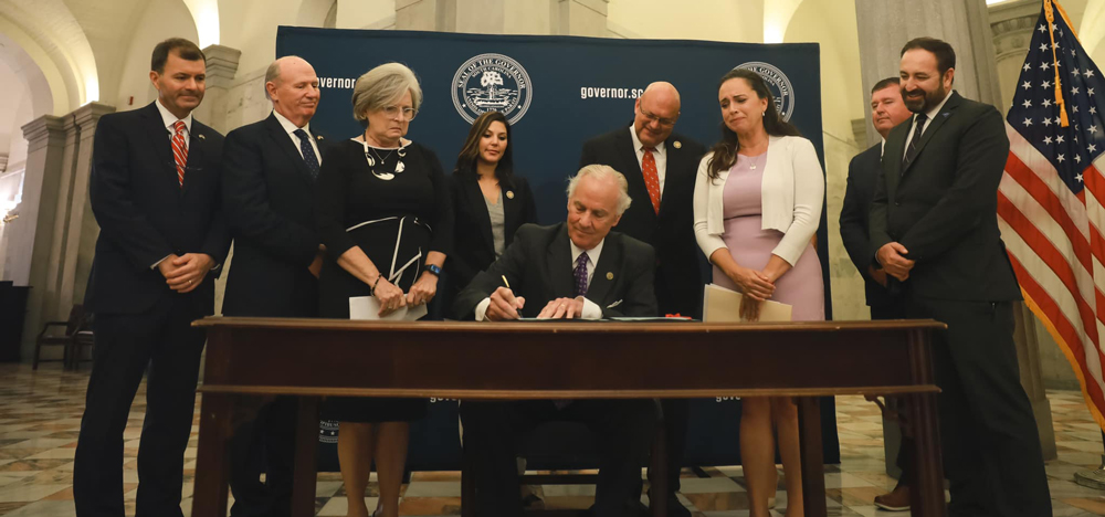 Governor McMaster at ceremonial bill signing, September 2023