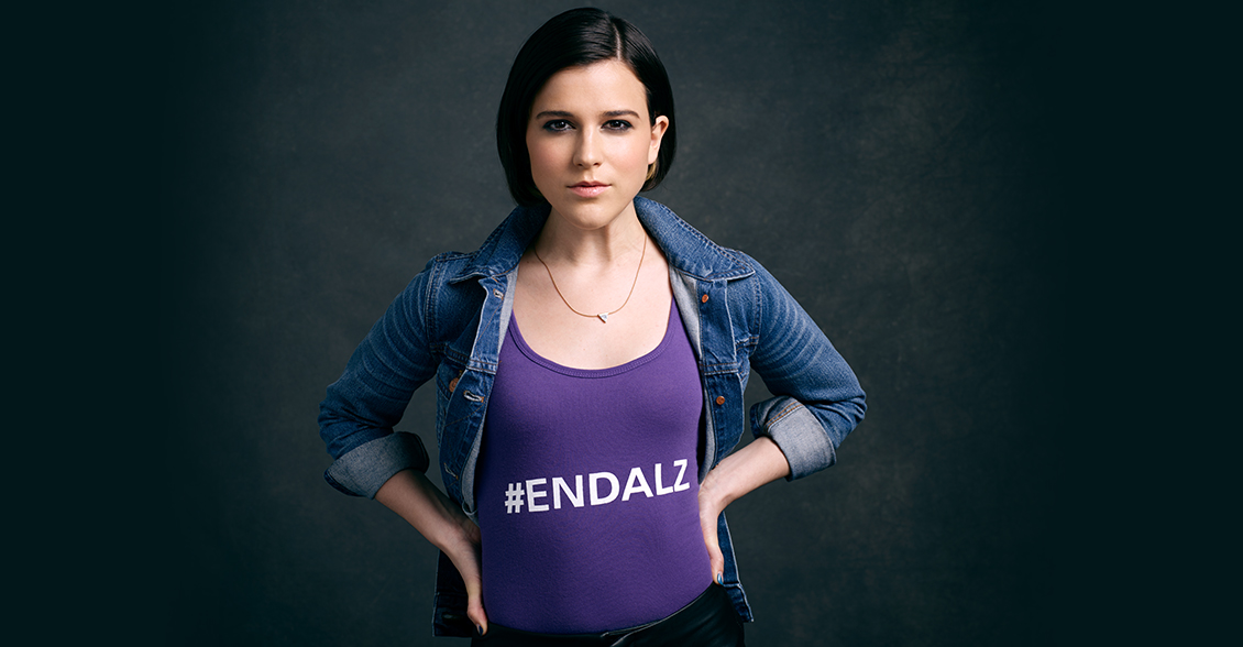 Alexandra Socha fights to #ENDALZ. 