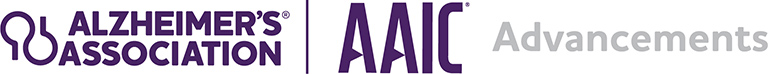 ALZ AAIC Advancements Logo