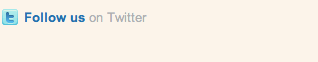 Follow us on Twitter