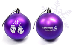 Alzheimer's Association tree ornaments