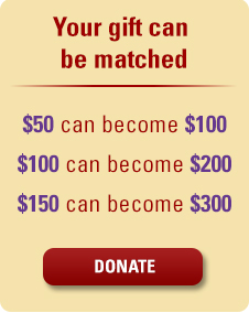 Your gift can be matched