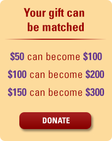 Your gift can be matched