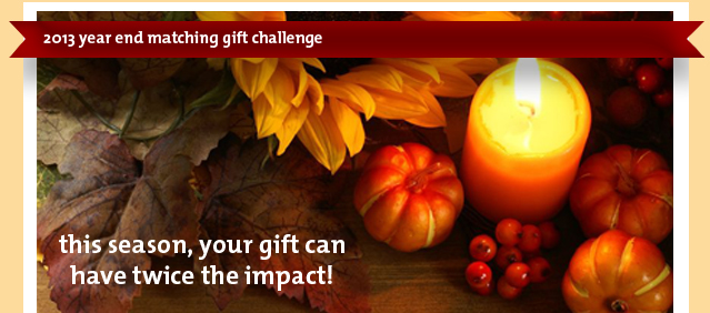 Your gift can have twice the impact
