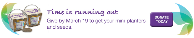 Time is running out. Give by March 19 to get your mini-planters and seeds. Donate Today.