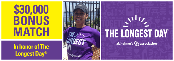 $30,000 BONUS MATCH - 24-hour challenge in honor of The Longest Day