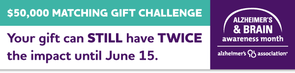 $50,000 Matching Gift Challenge: Your gift can STILL have TWICE the impact until June 15.