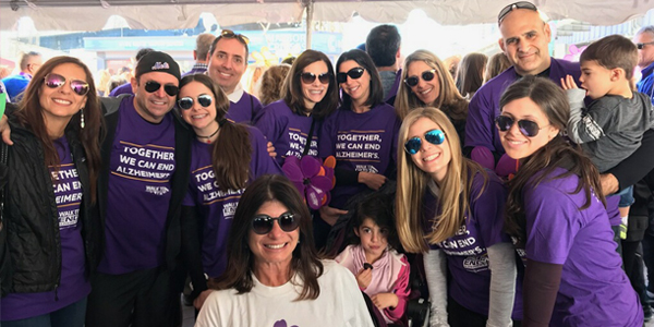 Members of the extended Ozer family gather as members of our New York Walk team.