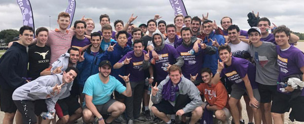 Sigma Alpha Mu grows beards long to keep brains strong.