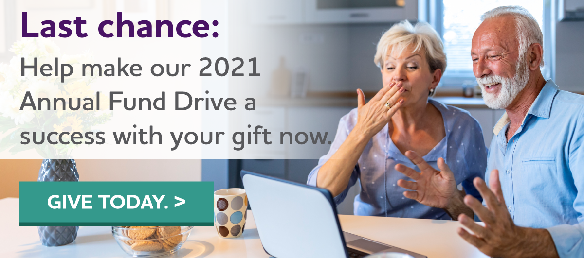 Kick off 2021 right - Support our Annual Fund Drive to fight Alzheimer's.