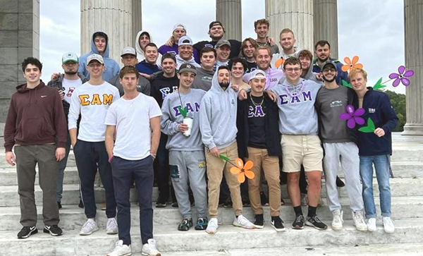 Sigma Alpha Mu chapters Epsilon Pi at Rhode Island and Epsilon Delta Provisional Chapter at Johnson and Wales University joined forces for the 2022 Walk to End ALZ - Providence, RI