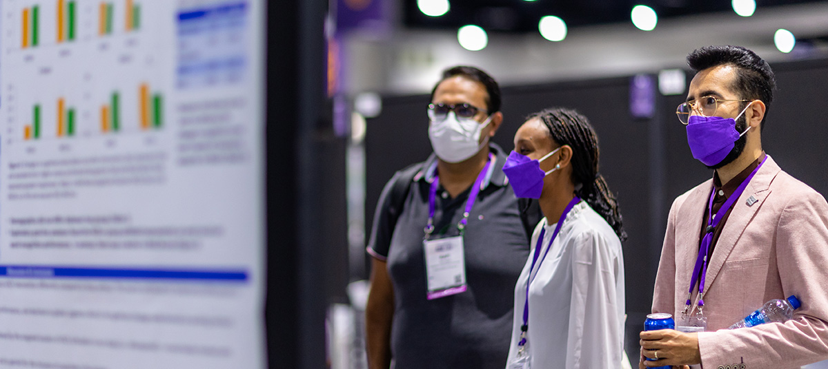 attendees at exhibits