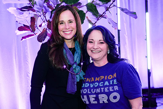 Kanada Yazbek (right) with Association President and CEO Joanne Pike.