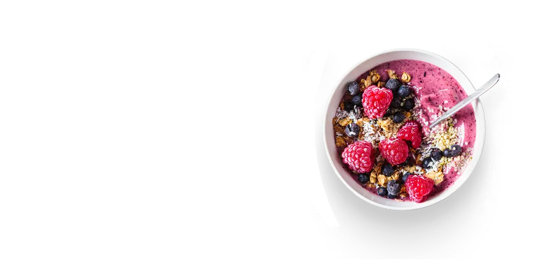 Bowl of fruit and yogurt