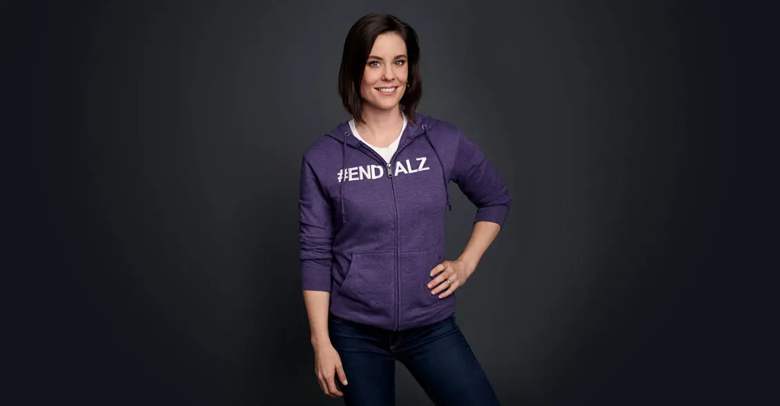 Join actress Ashley Williams and go purple to shine a light on the millions of people affected by Alzheimer’s.