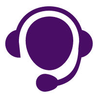 Person with headset icon