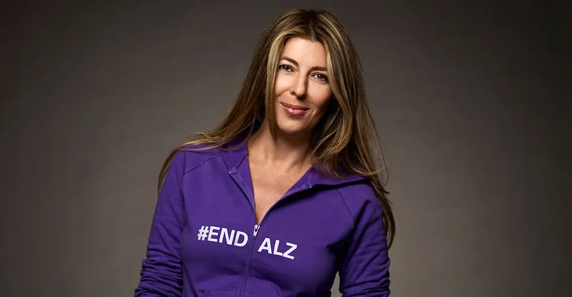 Purple is definitely her color! Nina Garcia rocks the hue in the fight to #ENDALZ.