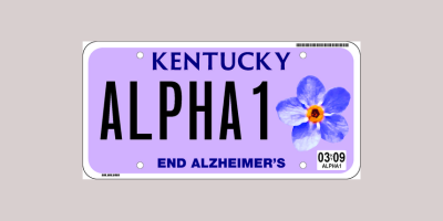 END ALZ License Plate 