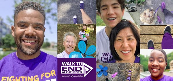 Collage of Walk to End Alzheimer's participants