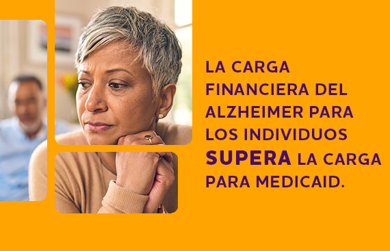La carga financiera del Alzheimer para los individuos supera la carga para Medicaid.