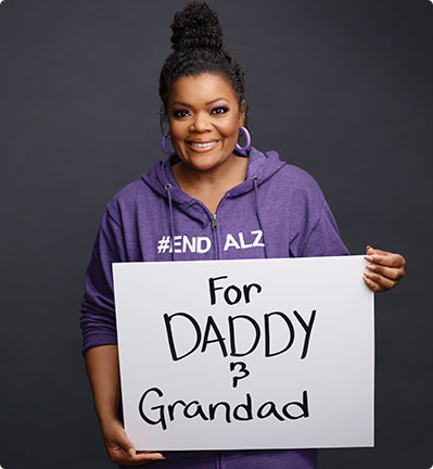 As an Alzheimer’s Association Celebrity Champion, actress Yvette Nicole Brown raises awareness of the disease and the resources available through the organization.