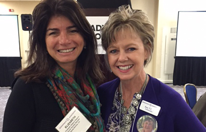 Elizabeth Gelfand Stearns with Alzheimer's advocate Ann Walters Tillery from Nebraska.