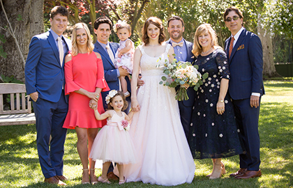 Members of the Gelfland family at Ilana Gelfland's wedding