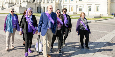 Group of Alzheimer's Ambassadors, showing different generations, genders and races